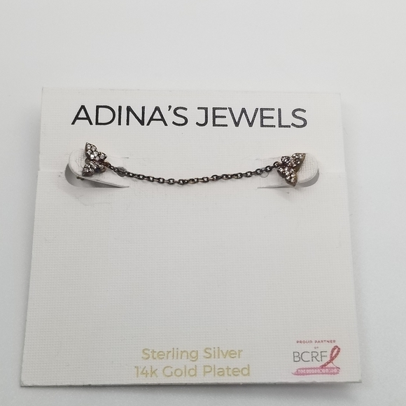 NWT Adina's Jewels Nordstrom butterfly chain earring SINGLE EAR STYLE - Picture 1 of 2